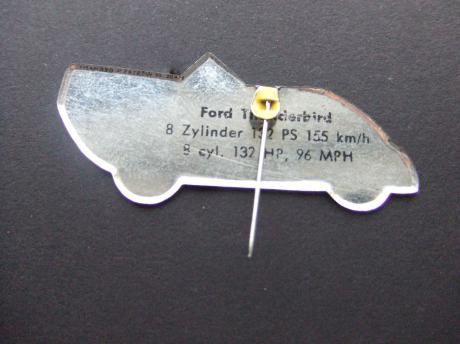 Ford Thunderbird 8 cilinder oldtimer geel (2)